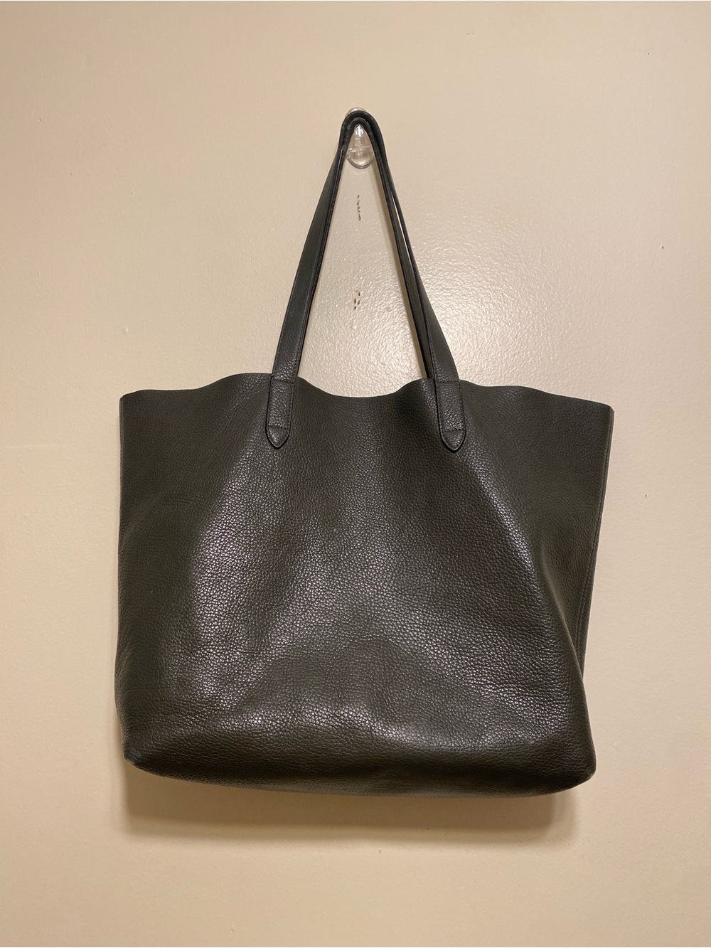 CUYANA Classic GREEN Leather Tote Bag - Everyday Carry